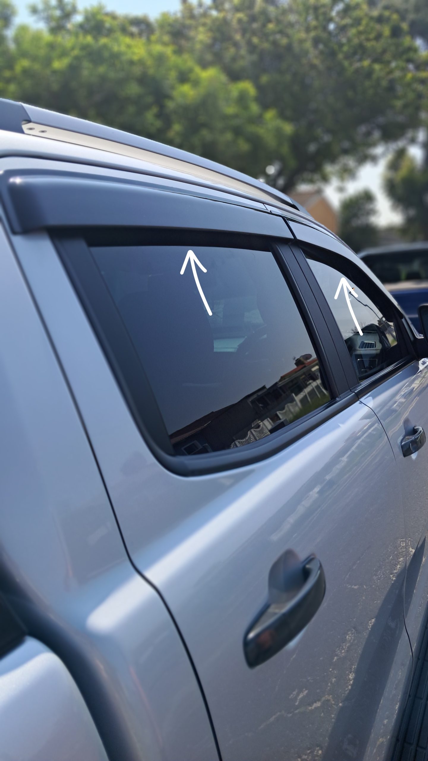 Ford Ranger Double Cab 2012-2025 Windshields/Rain Deflectors Only Gloss ...
